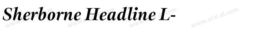 Sherborne Headline L字体转换 Sherborne Headline L字体转换